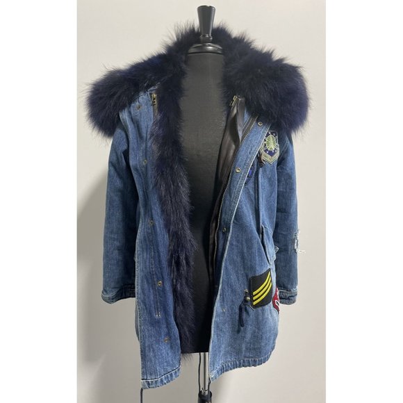 Mr. & Mrs. Italy Patchwork Fur Lined Parka - Picture 2 of 16